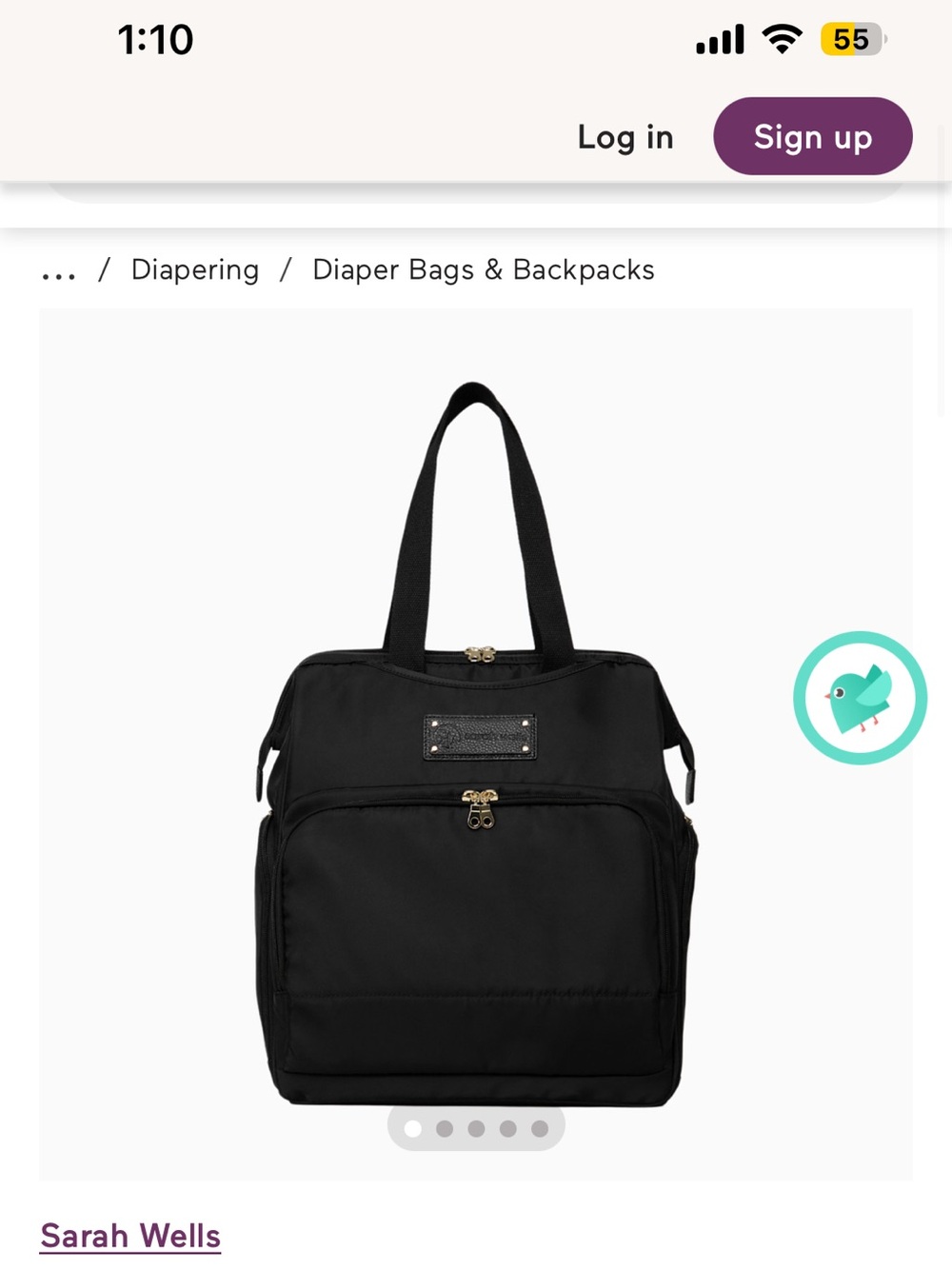 Sarah Wells - Norah Pump Backpack - Black